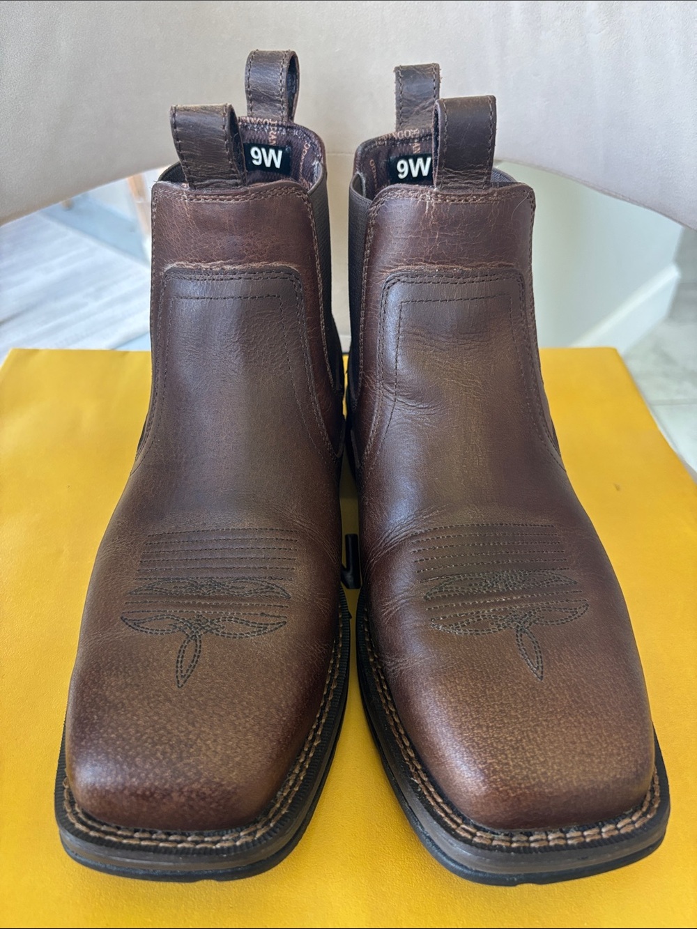 Durango Men’s Slip-On Leather Boots - Picture 3 of 10